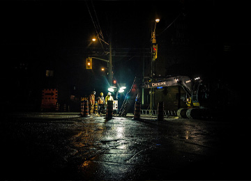 Roadside worksite